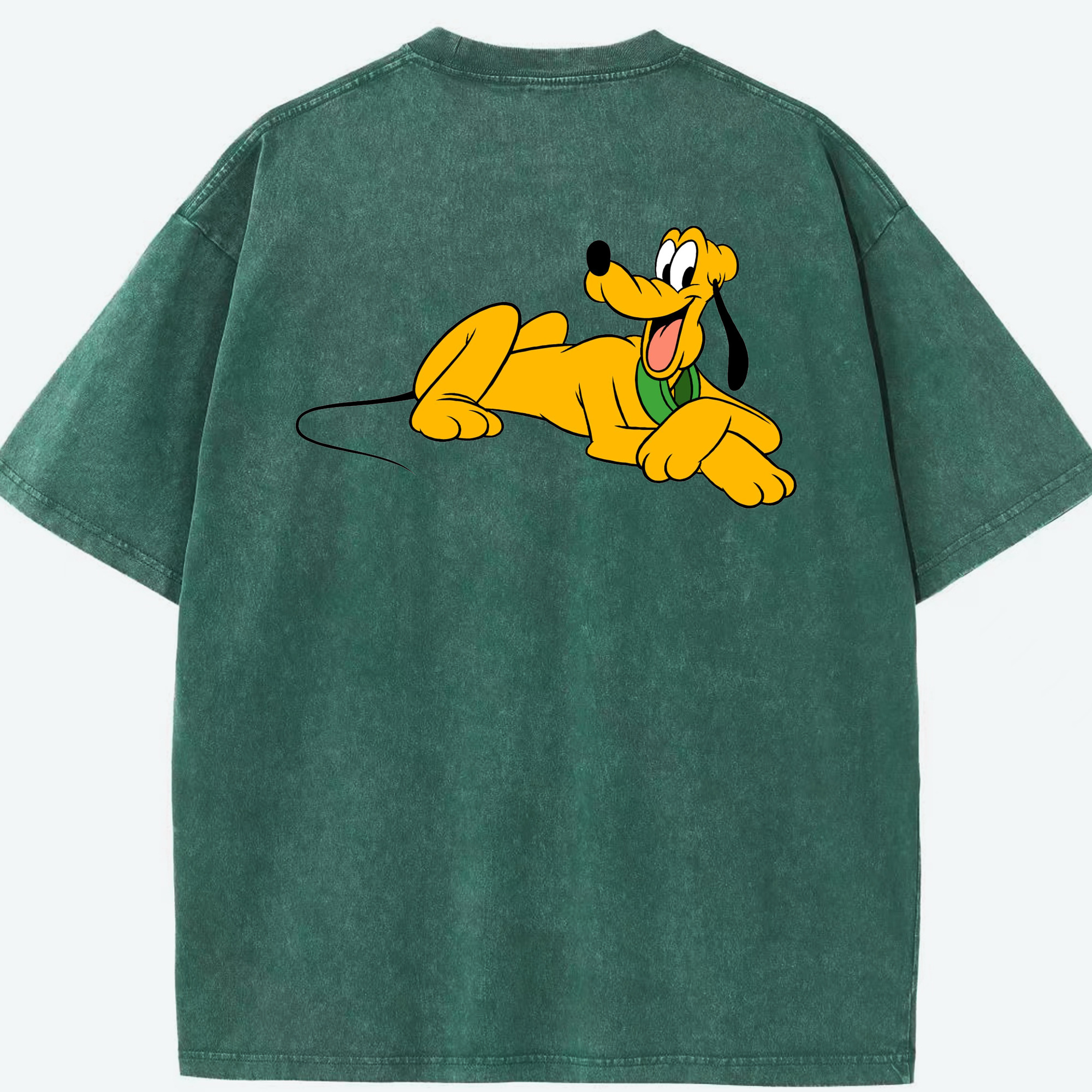 （画像用） ミッキーマウス Mickey Mouse 綿100% ヴィンテージ風 半袖Tシャツ（背面プリント）